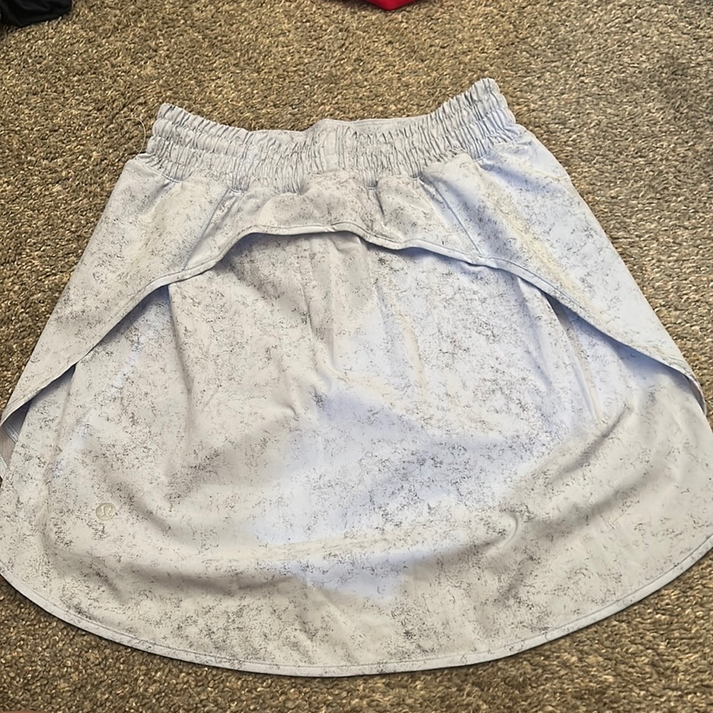 Lululemon high-rise skirt.